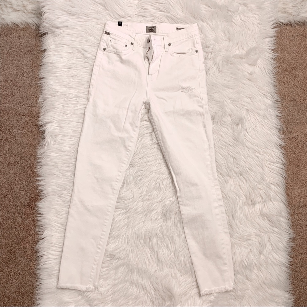 NWOT Citizens of Humanity white jeans Size 25